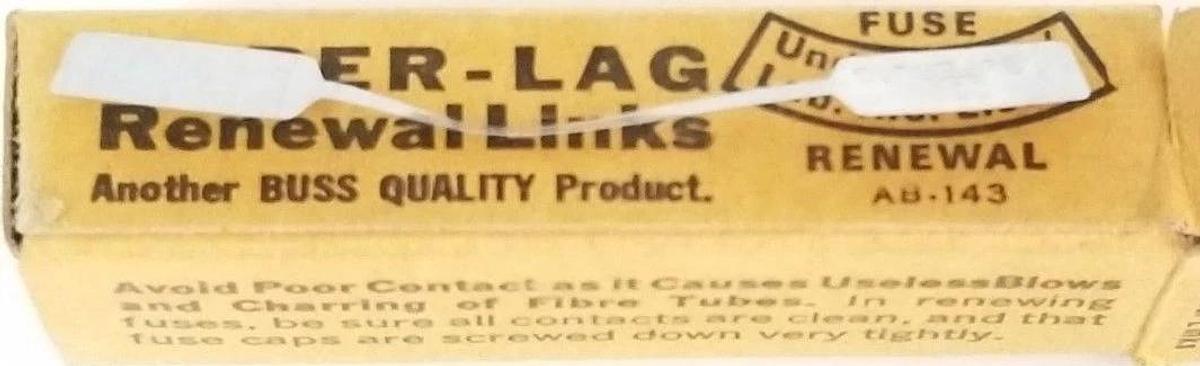 Used LOT OF 120 NIB BUSSMANN LKN-6 SUPER-LAG RENEWAL LINKS LKN6, 250V