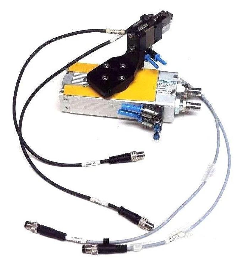 Used FESTO DRQD-B-16-180-Y-SRJ-A-AR-FW DRIVE W/ SCHUNK 340010 MPG25 / MPG-25 GRIPPER