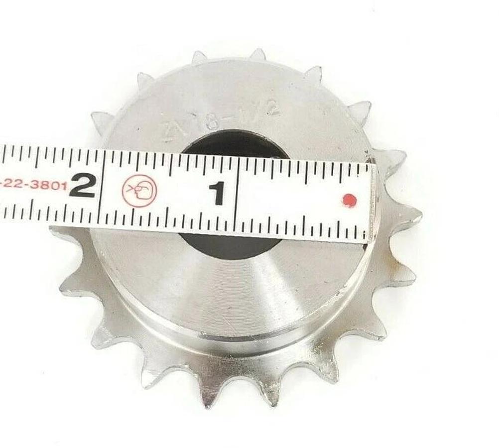 Used LOT OF 2 AVE INDUSTRIES Z18-1/2 SPROCKETS 18-TOOTH 1'' IN. KEYED BORE Z1812
