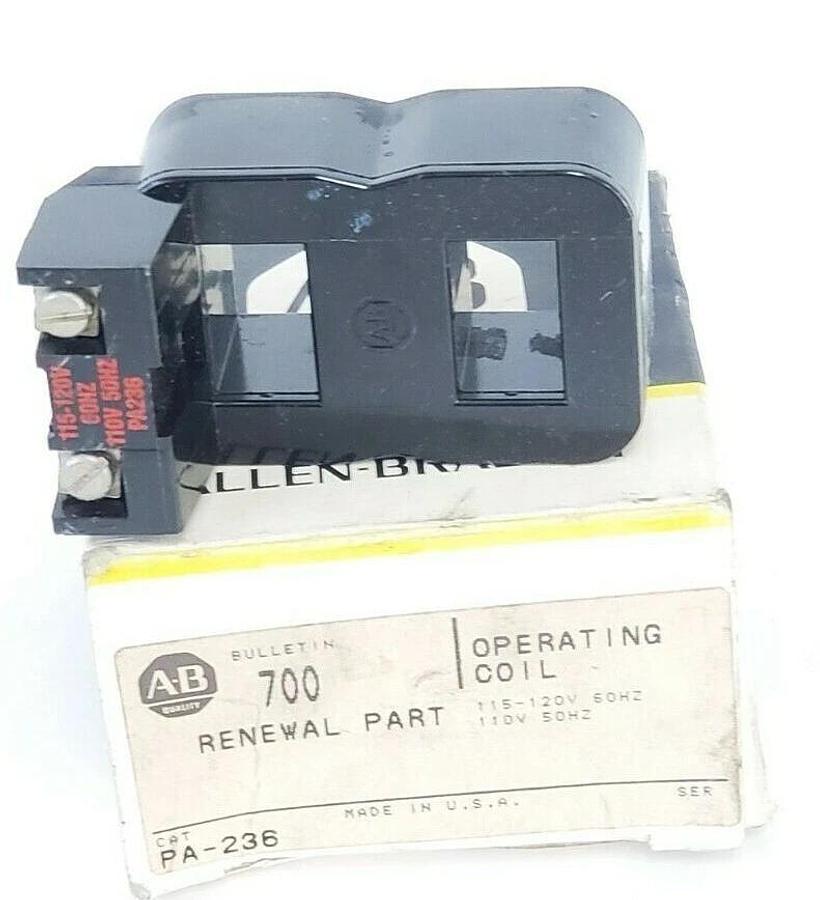 Used ALLEN BRADLEY PA-236 COIL PA236, 120V 60HZ, 110V 50HZ,