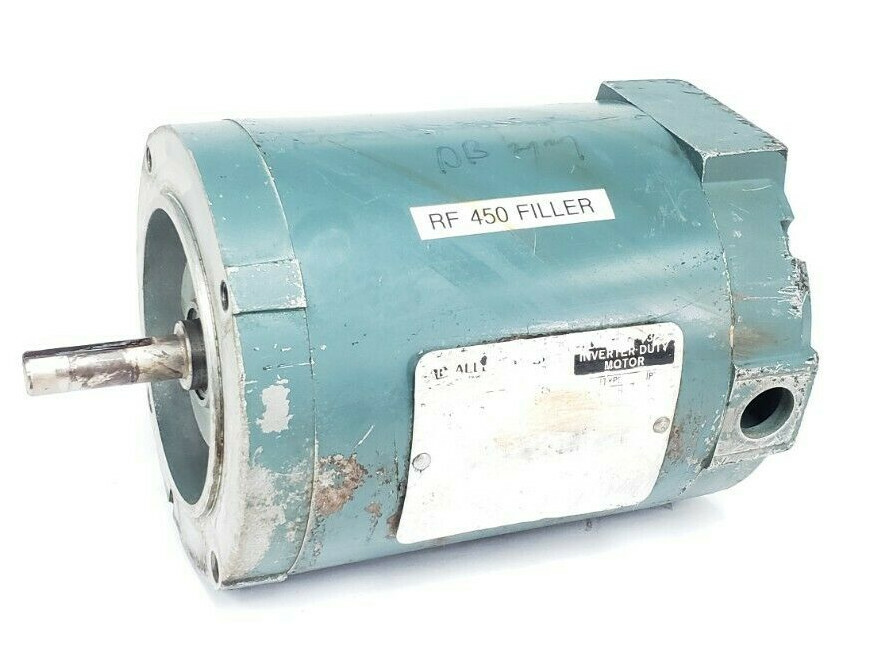 Used ALLEN-BRADLEY ENP56X1337T-KG BULLETIN 1329 INVERTER DUTY AC MOTOR 3/4HP 1725RPM