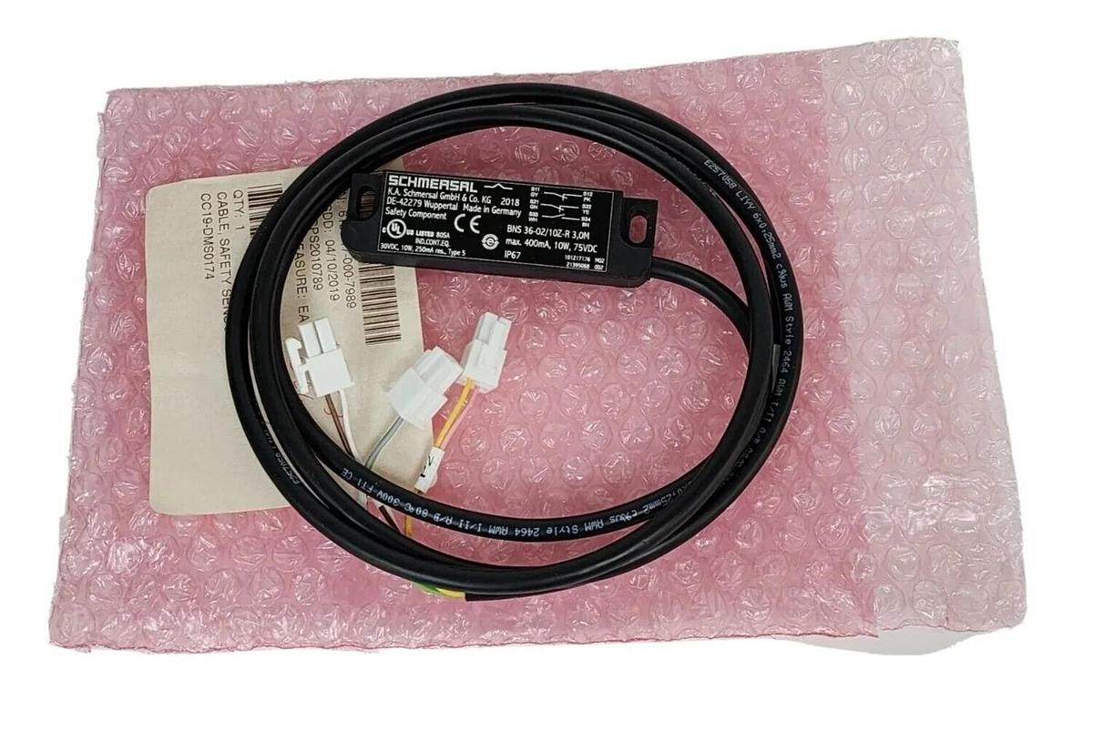 NEW SCHMERSAL BNS 36-02/10Z-R 3,0M SAFETY SENSOR 400mA, 10W, 75VDC