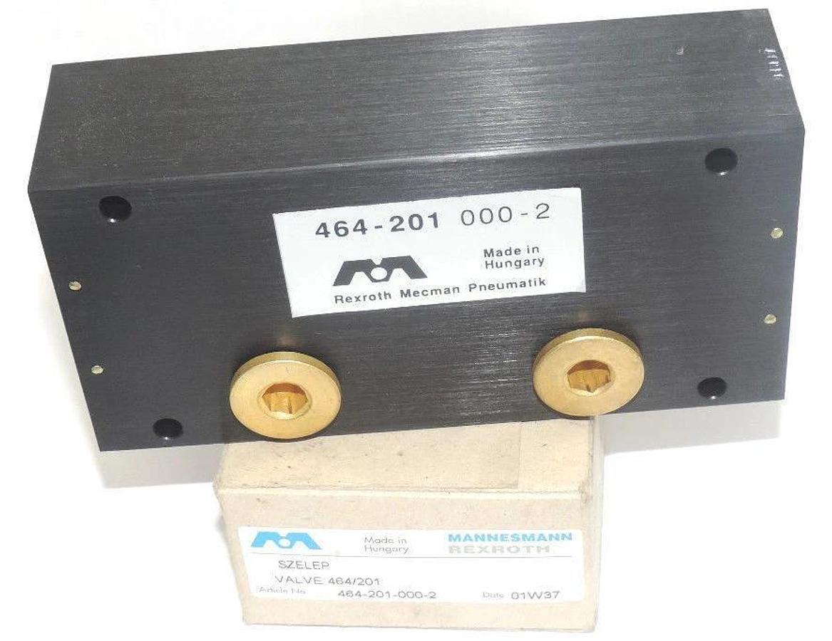Used NIB MANNESMANN REXROTH 464-201-000-2 VALVE 464/201, SZELEP, 464-201 000-2