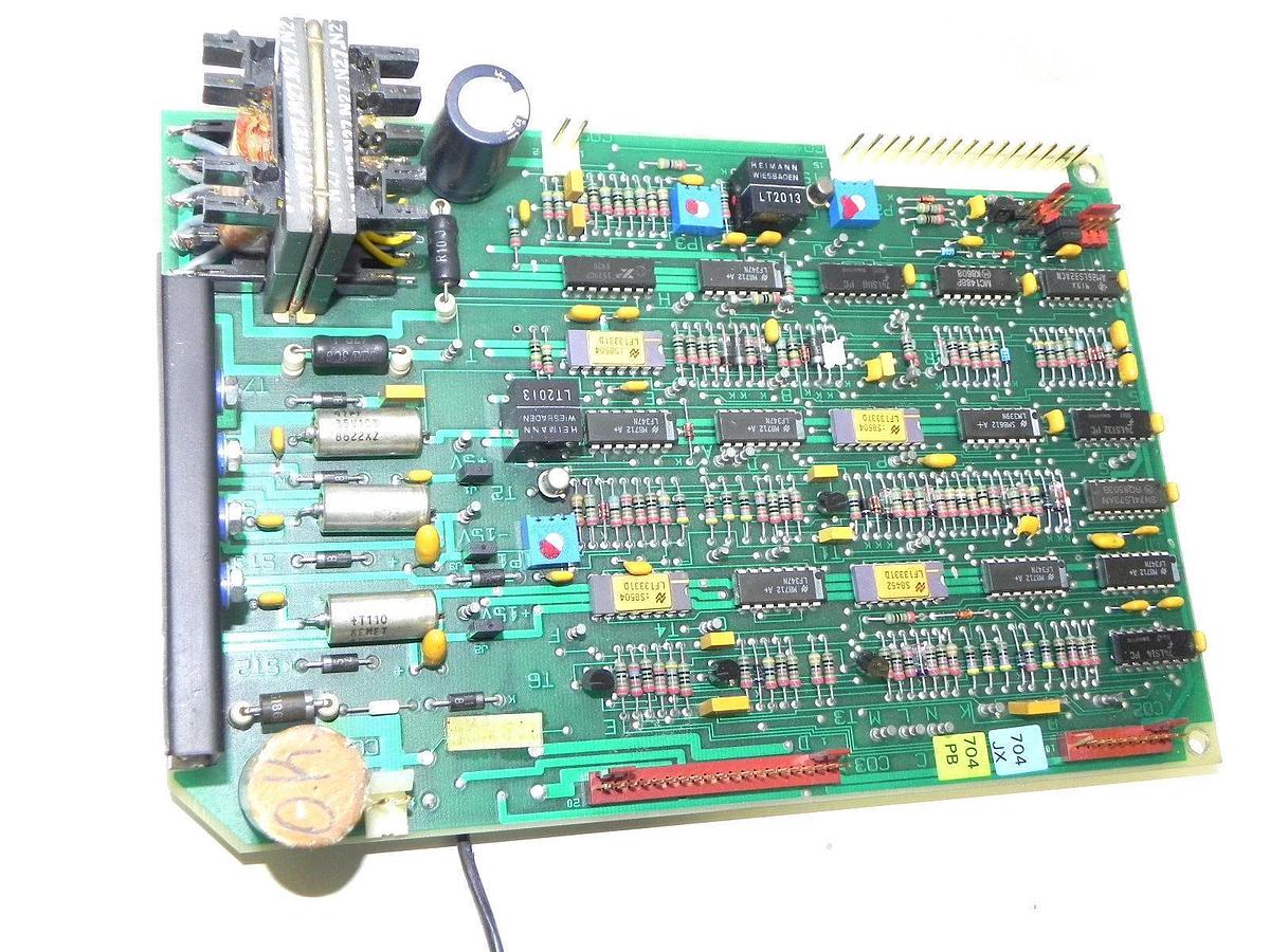 Used BOBST 704-1091-03 PC BOARD W/ PPI 22-B-7020 CONTROL CARD 704109103