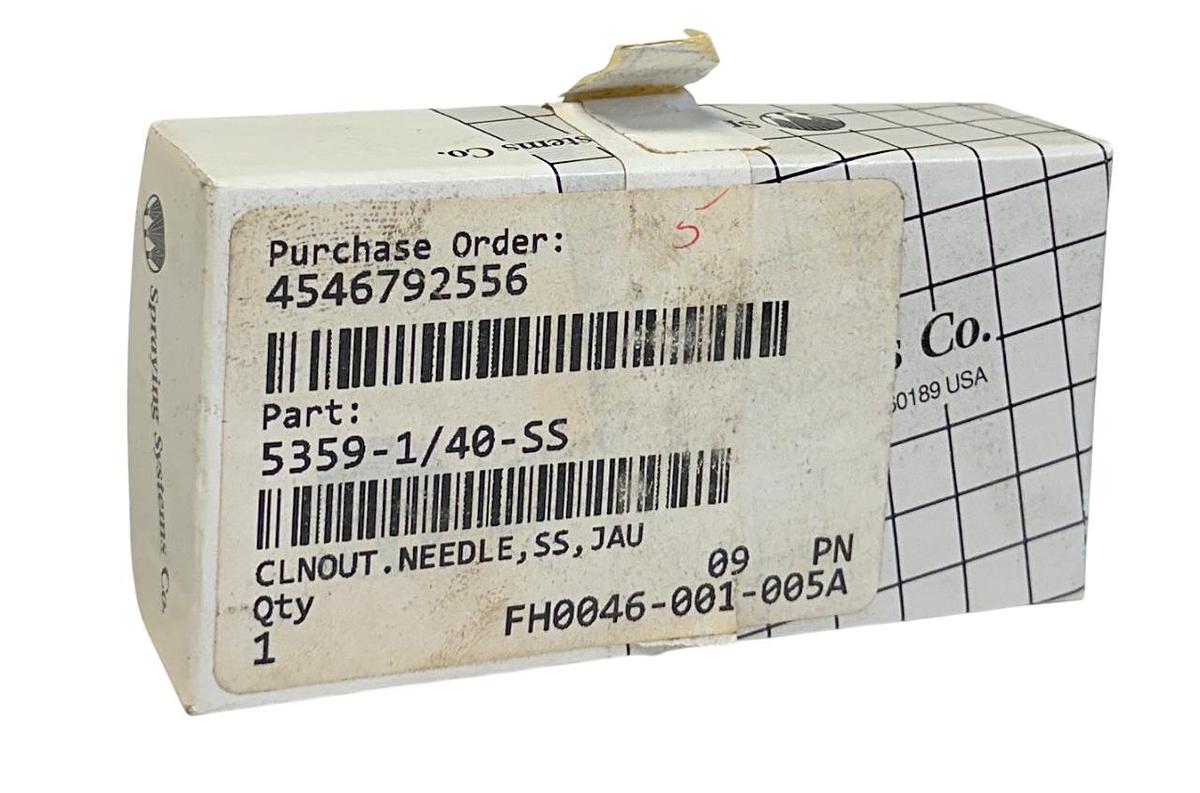 Used SPRAYING SYSTEMS CO 5359-1/40-SS / 5359140SS CLEANOUT NEEDLE STAINLESS NSMP