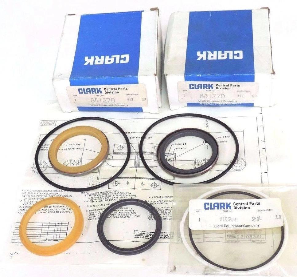 Used LOT OF 2 NIB CLARK 841270 SEAL KITS FOR HYDRAULIC TRUCK LIFT
