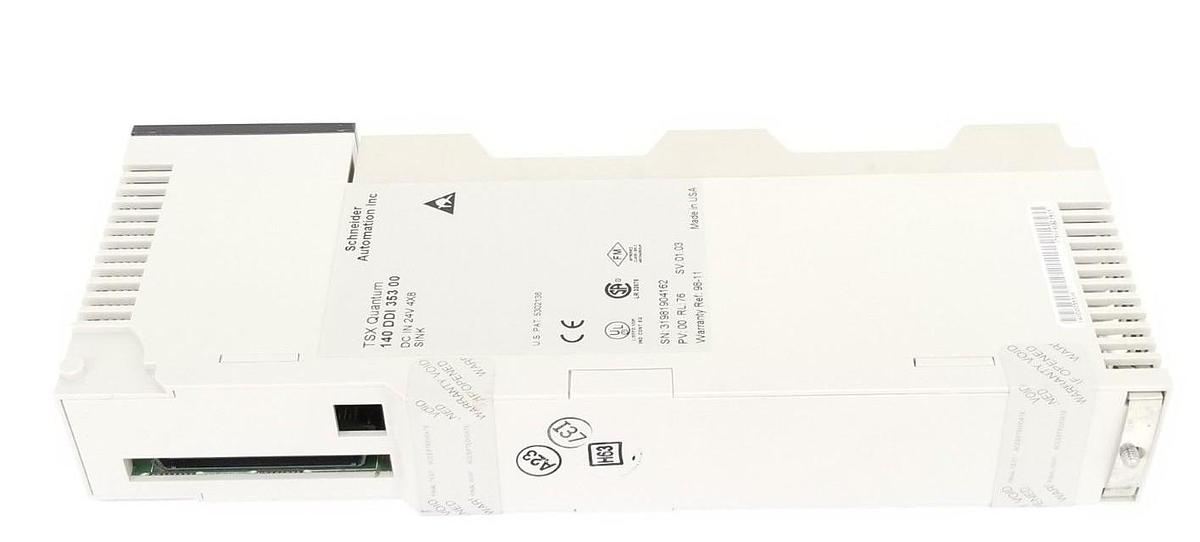 Used SCHNEIDER 140-DDI-353-00 24V DC INPUT MODULE PV: 00, RL: 76, 140DDI35300
