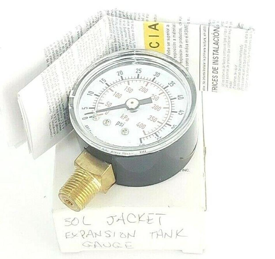 LOT OF 2 NEW GENERIC 4FLR1 PRESSURE GAUGES SIZE: 1-1/2'' PSI: 0-60