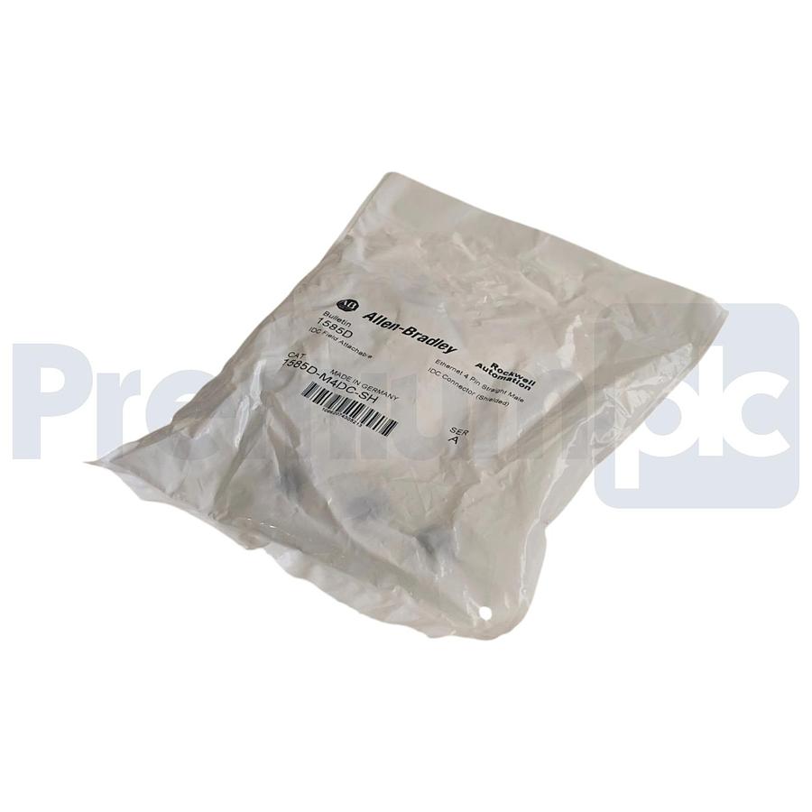 Allen Bradley 1585D-M4DC-SH /A Ethernet 4-Pin Male M12 IDC Shielded Connector