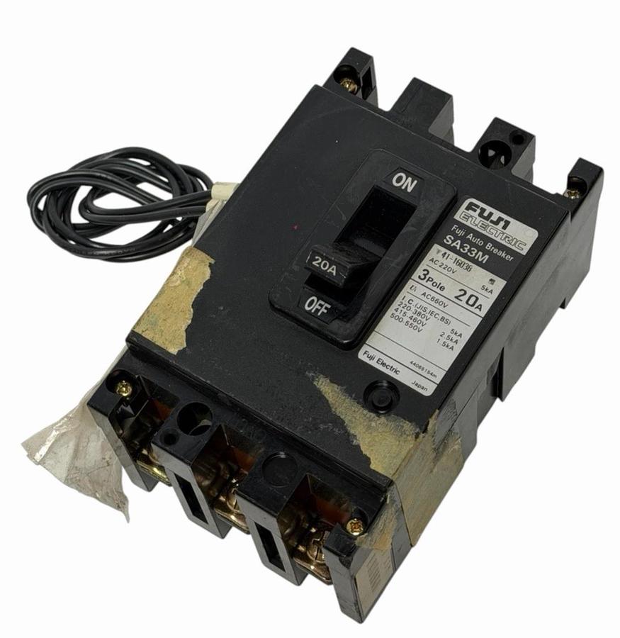 Used NEW FUJI ELECTRIC SA33M FUJI AUTO BREAKER 3-POLE 20A