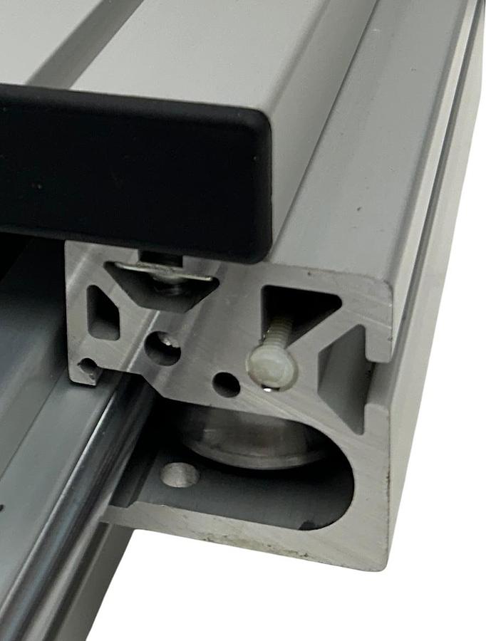 Used MACRON DYNAMICS 10187001 LINEAR SLIDE RAIL ACTUATOR 26'' *DAMAGED PLASTIC NSNP