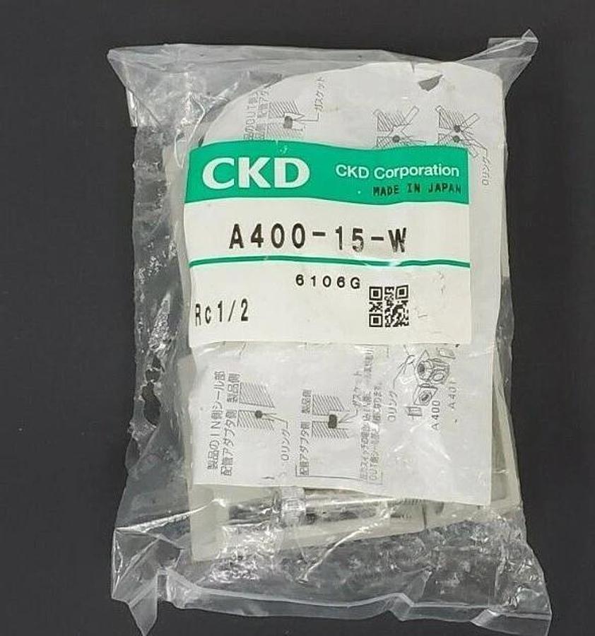 Used NEW CKD A400-15-W PIPING ADAPTER SET A40015W
