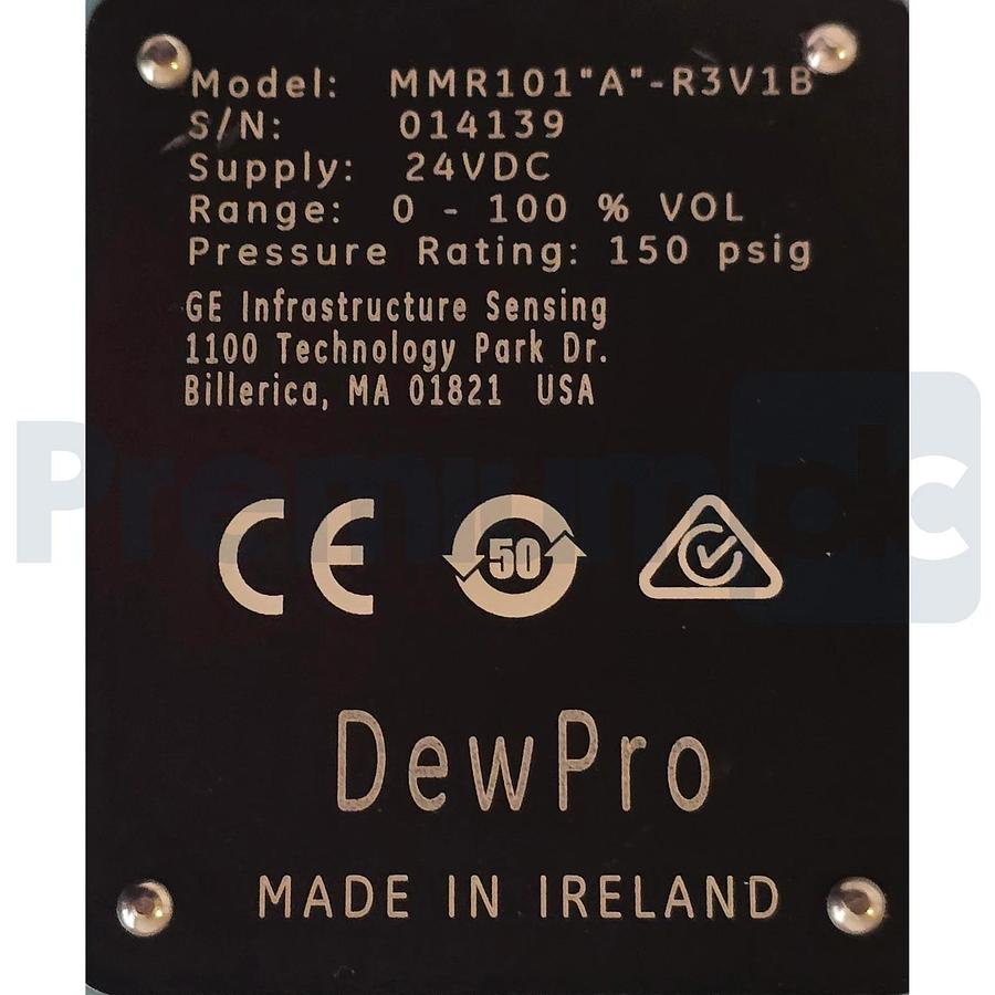 GE Sensing PANAMETRICS MMR101"A"-R3V1B DewPro HIGH TEMP MOISTURE TRANSMITTER 9"