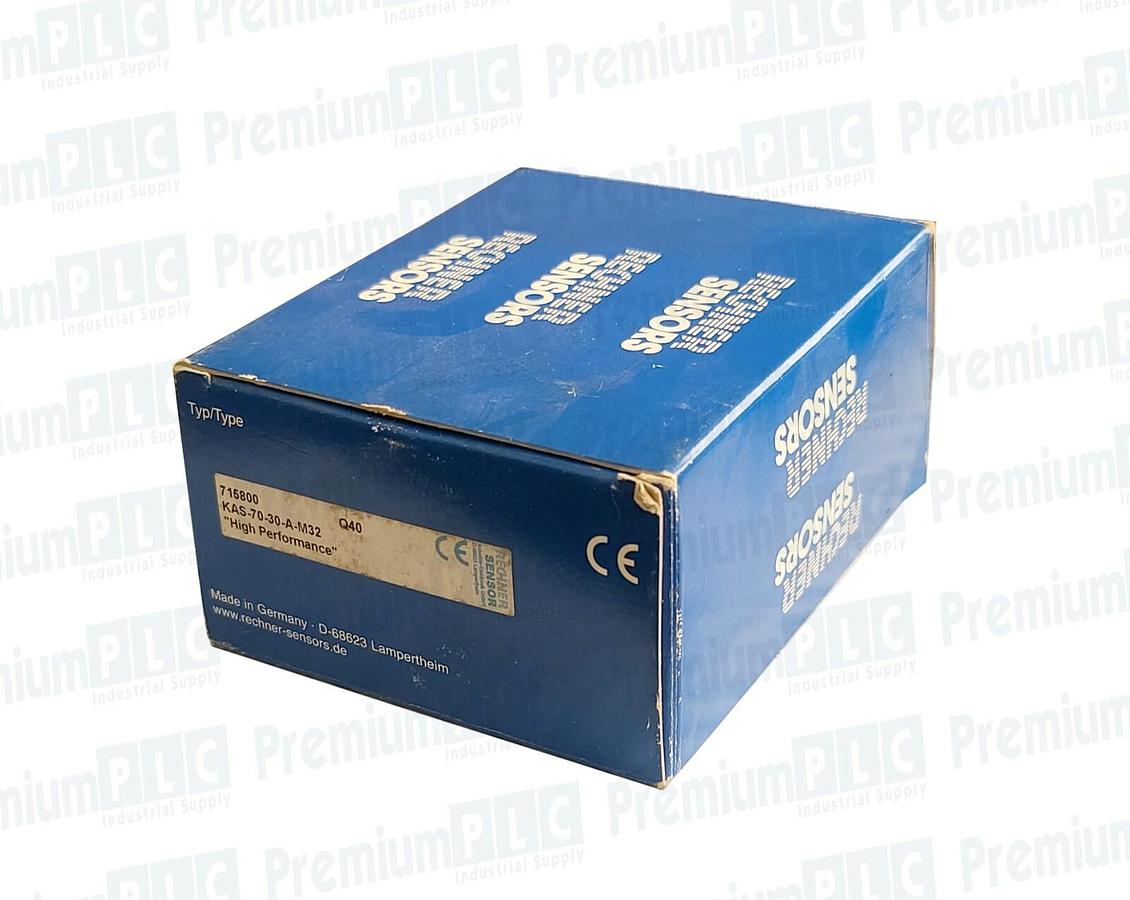 Used NEW RECHNER KAS-70-30-A-M32 / 715800 CAPACITIVE SENSOR 0.5...30mm 4 WIRE DC