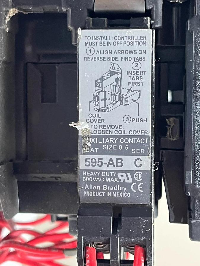 Used Allen Bradley 2107B-BABD-7FEEC Centerline 2100 MCC Bucket Size 1 Reversing