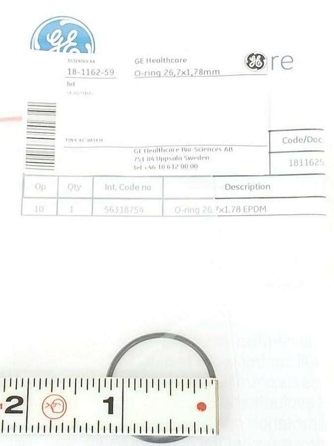 Used NEW GE HEALTHCARE 18-1162-59 O-RING 26.7X1.78MM EPDM