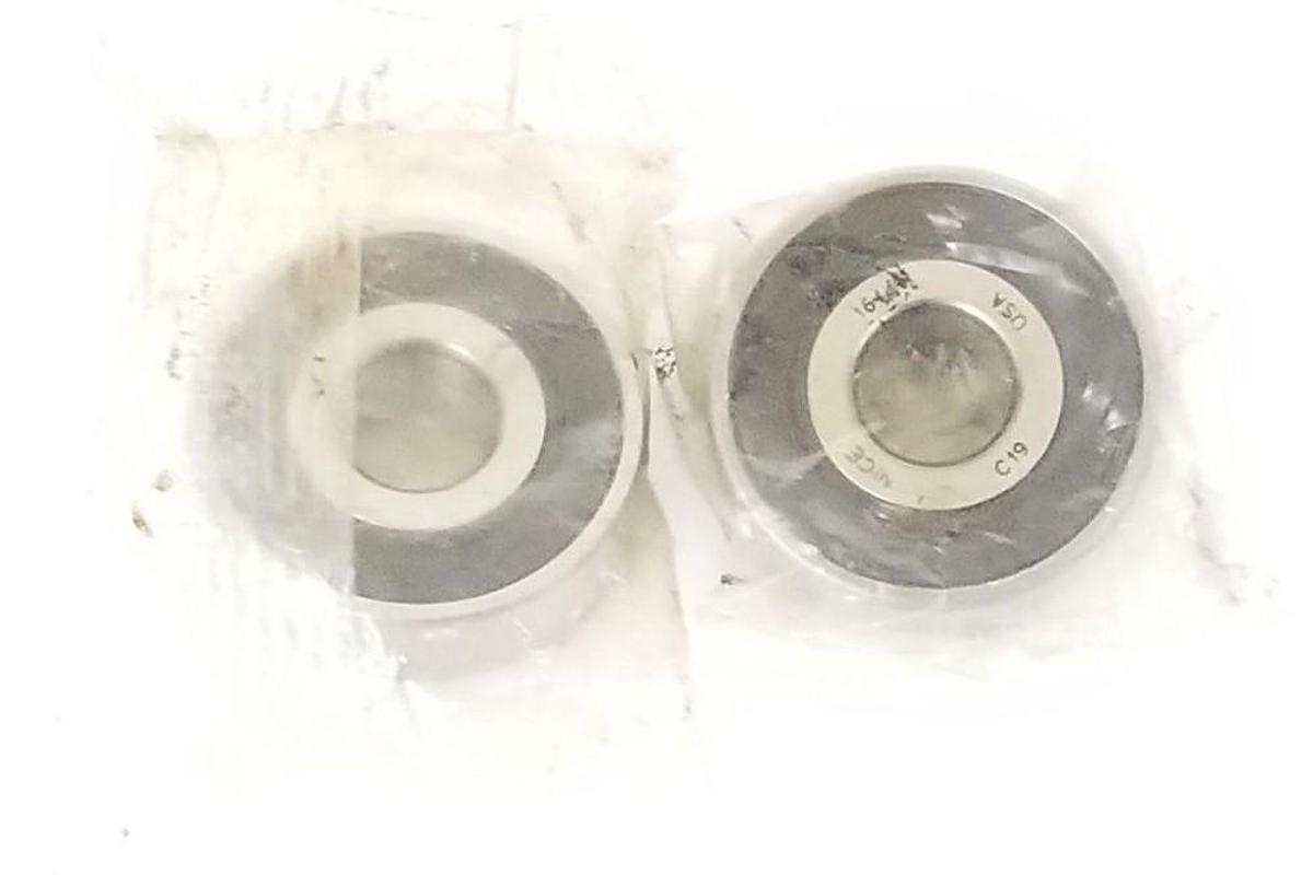 Used LOT OF 2 NEW NICE 1614 BEARINGS 3/8INCH BORE 1-1/8INCH OD
