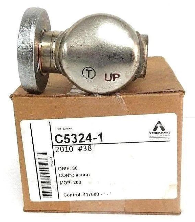 Used NIB ARMSTRONG C5324-1 210 #38 STEAM TRAP ORIF: 38, CONN: I/CONN, MOP: 200