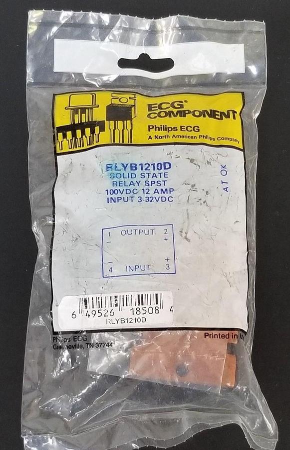 Used NIB PHILIPS ECG RLYB1210D SOLID STATE RELAY