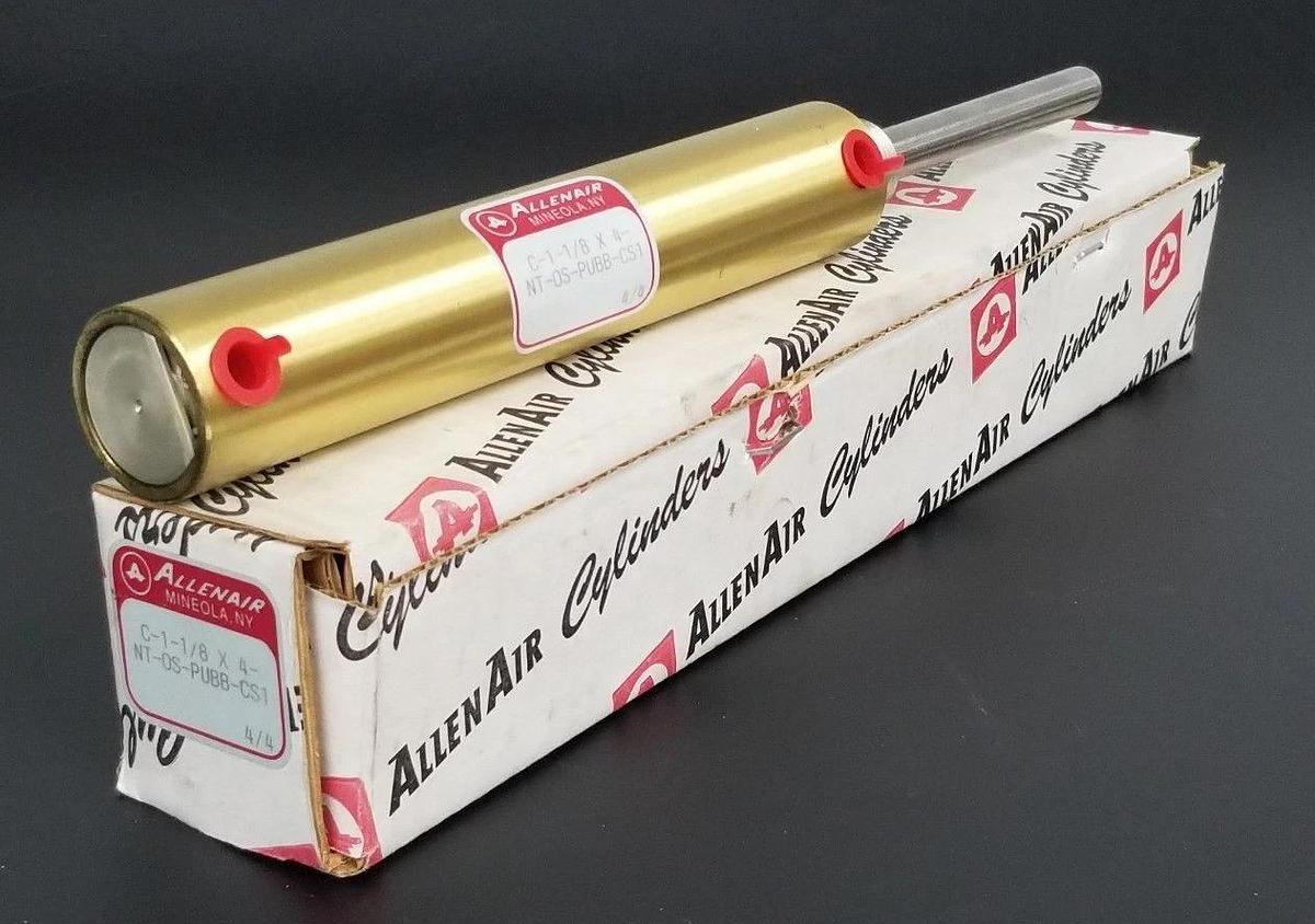 NIB ALLENAIR C-1-1/8 X 4-NT-OS-PUBB-CS1 PNEUMATIC CYLINDER