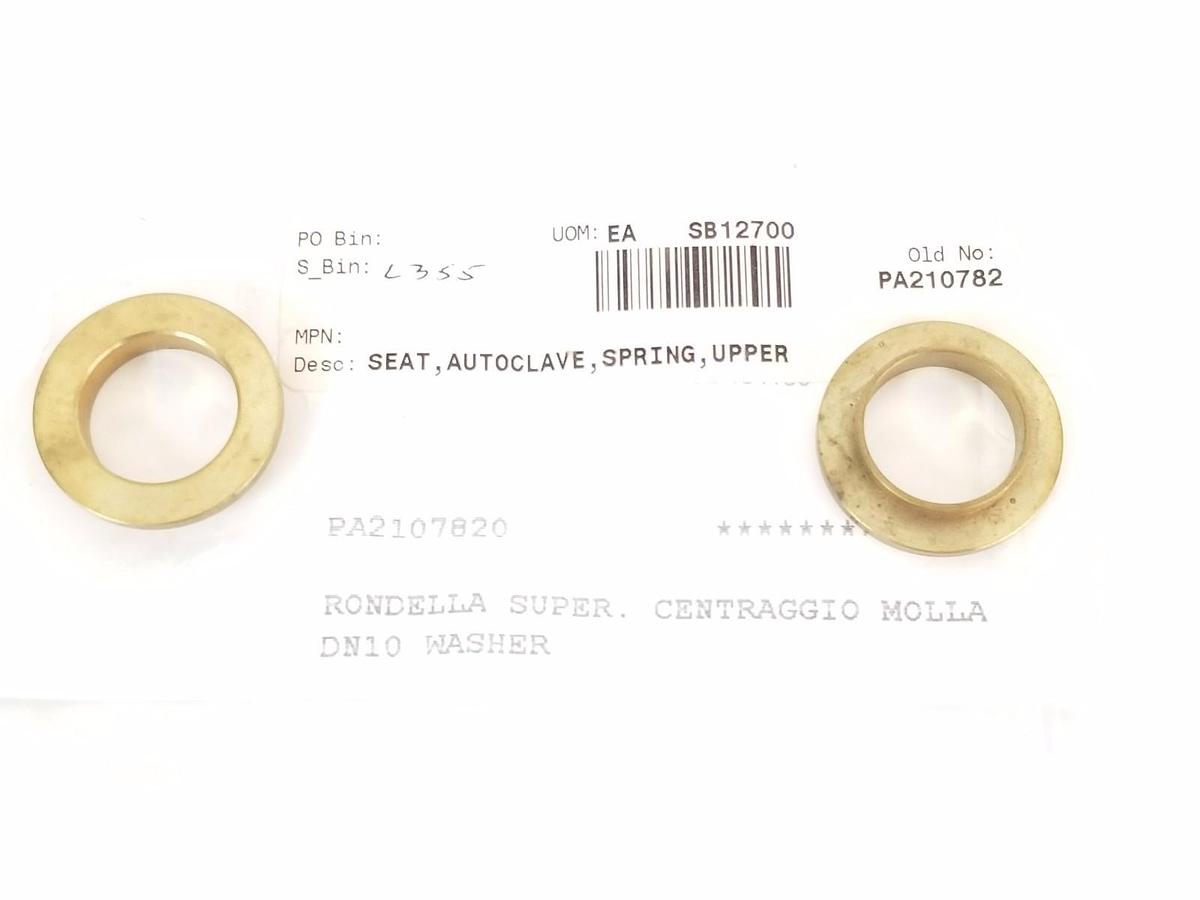 Used LOT OF 2 NEW FEDEGARI AUTOCLAVI SPA PA2107820 RONDELLA SUPER DN10 WASHERS
