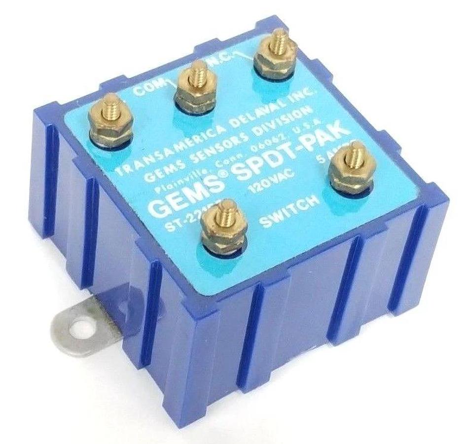 Used NIB GEMS SENSORS 22155 SPDT-PAK RELAY ST-22155 120VAC-5A