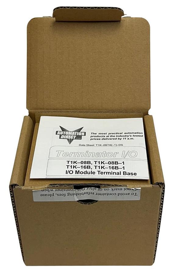 AUTOMATIONDIRECT T1K-08B / T1K08B TERMINATOR HALF-SIZE TERMINAL BASE 24-PIN NSMP