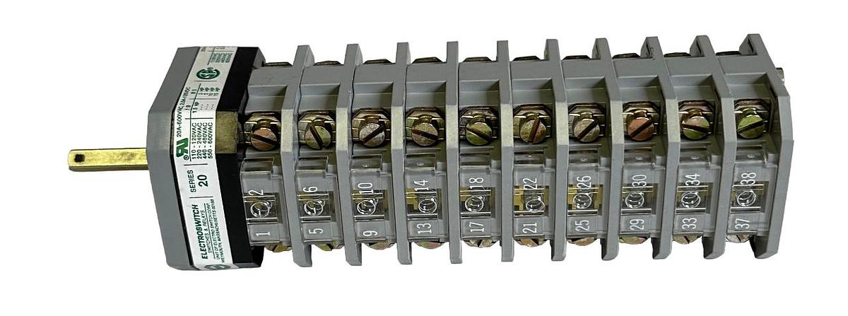 Used NEW ELECTROSWITCH 20KD-920D4-2 / 20KD920D42 CAM-ACTUATED ROTARY SWITCH SER. 20