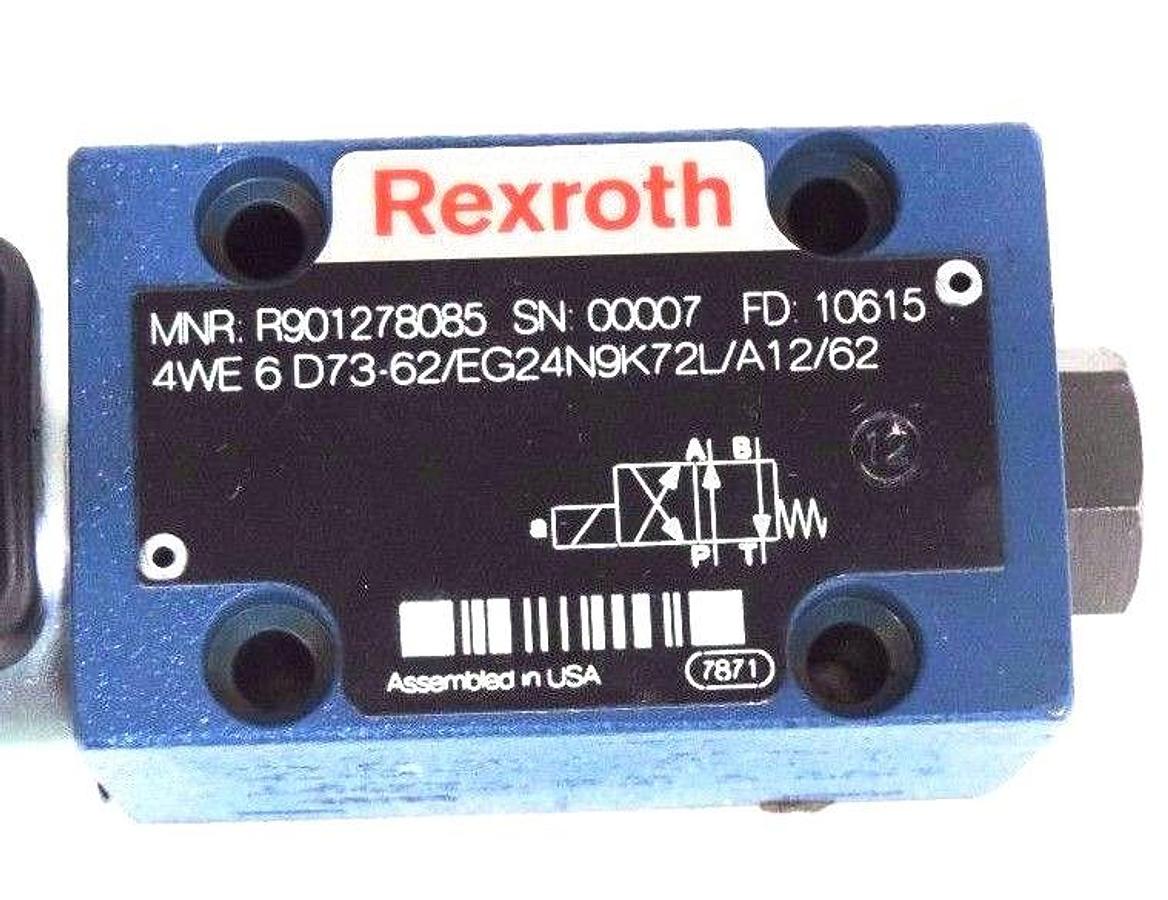 Used NEW REXROTH 4WE 6 D73-62/EG24N9K72L/A12/62 HYDRAULIC VALVE R901278085