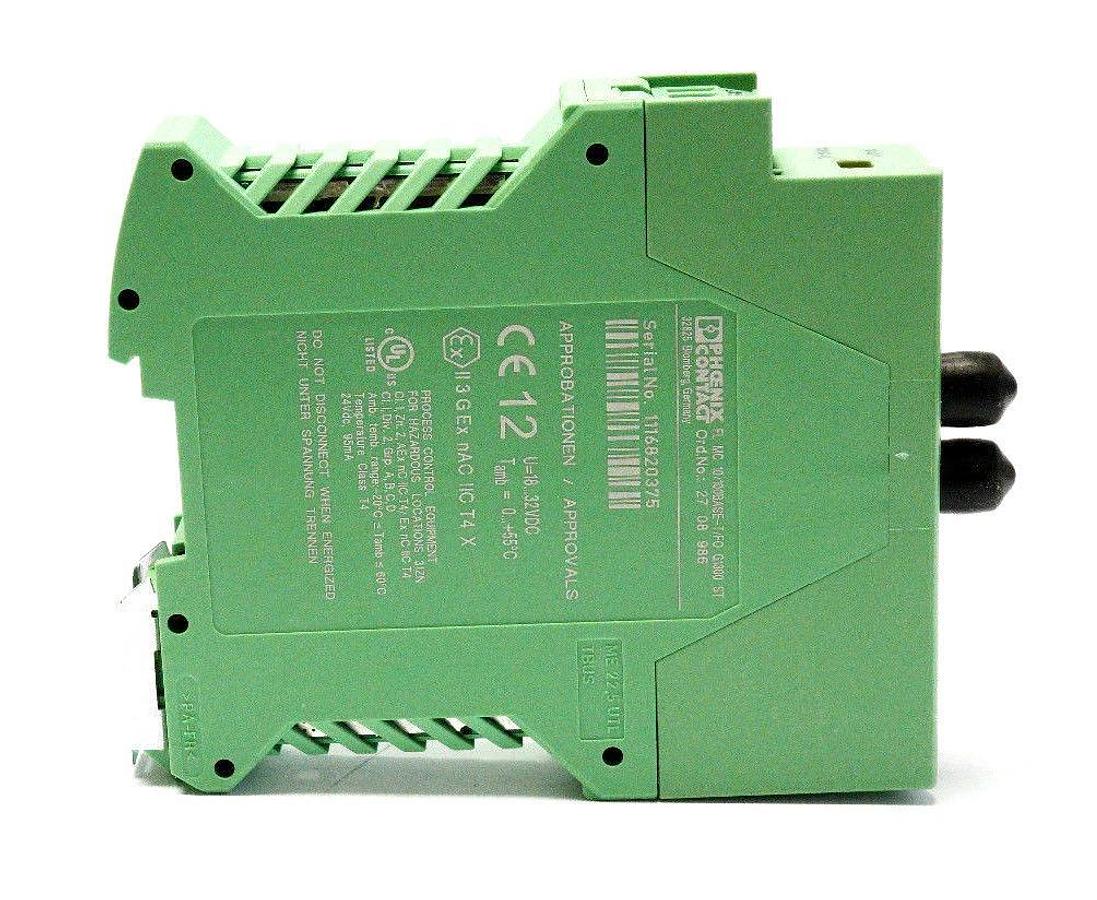 Used NIB PHOENIX CONTACT FL MC 10/100BASE-T/FO G1300 ST - 2708986 FO CONVERTER V/C 04