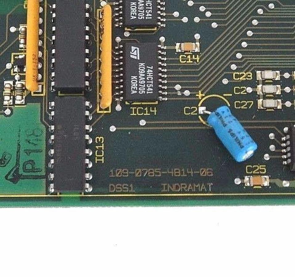 Used INDRAMAT 109-0785-4B14-06 PC CONTROL BOARD DSS1.3, 109-0785-4A14-06