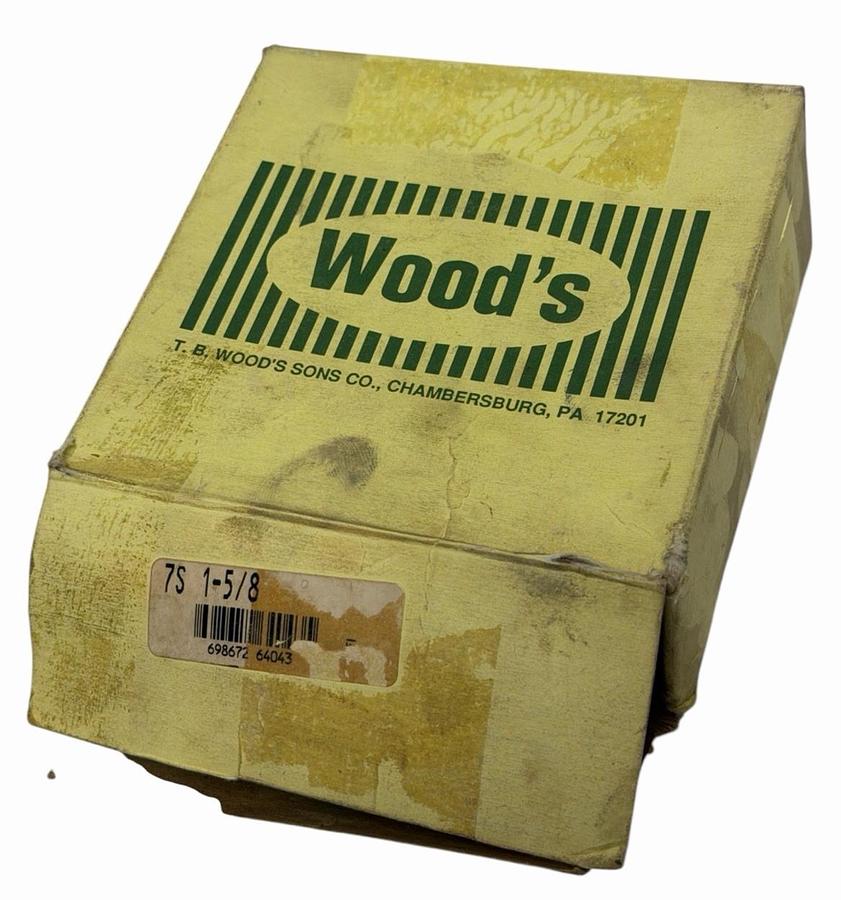 Used NIB TB WOOD'S 7S 1-5/8 CAST IRON 7 FLEXIBLE COUPLING FLANGE 4-5/8'' OD 7S158