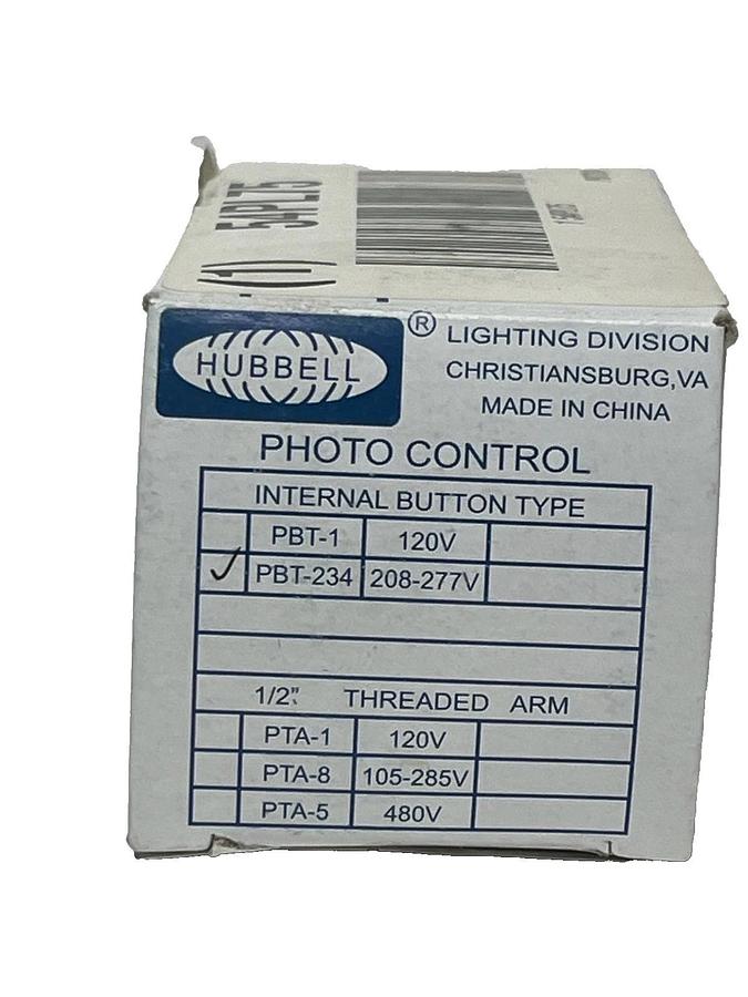 Lot of 2 Hubbell PBT-234 Photo Control Button Style 208-277V 1200W ,  NSMP