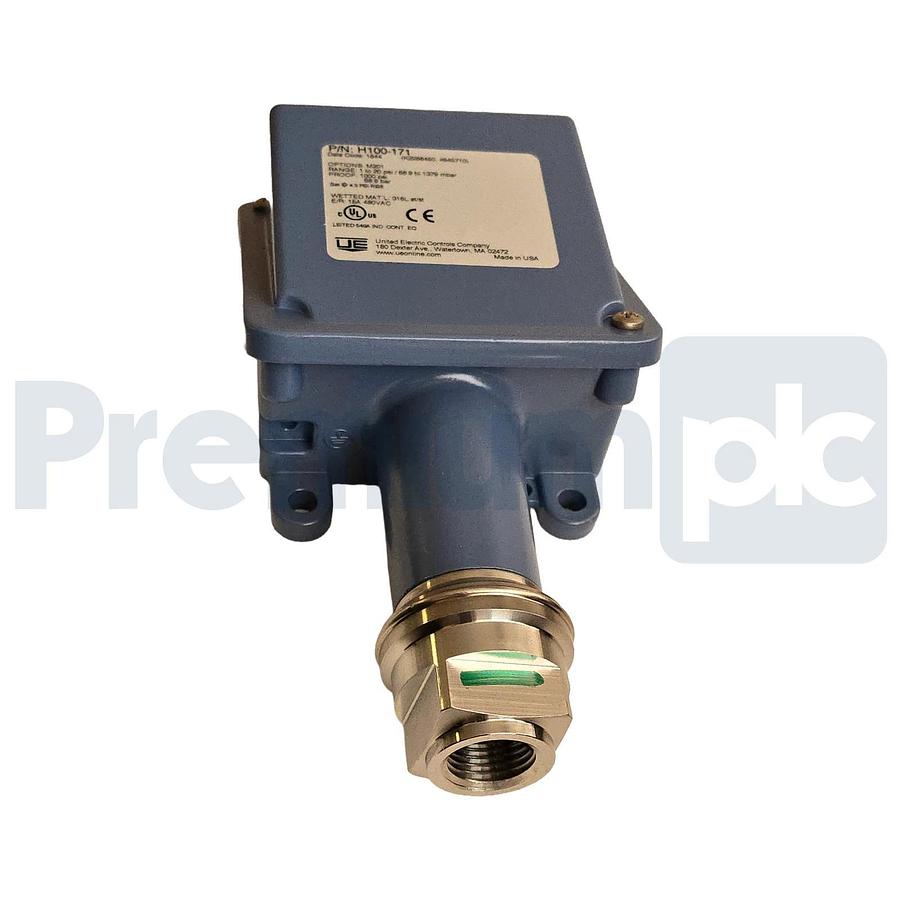 United Electric Controls H100-171 M201 Pressure Switch 1-20 PSI | Set @ 4.3 PSI