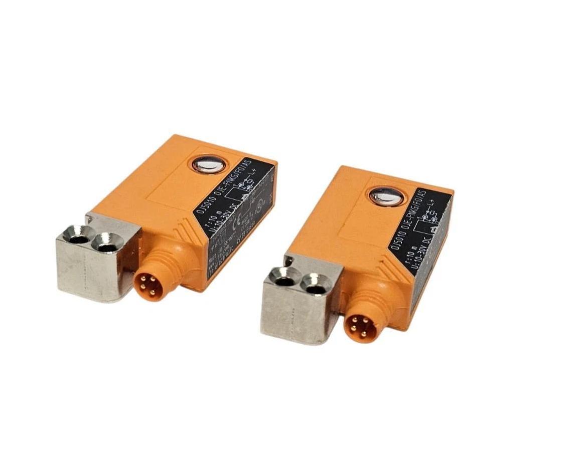LOT OF 2 NEW IFM OJE-FNKG/FO/AS THROUGH-BEAM SENSOR RECEIVERS OJ5010