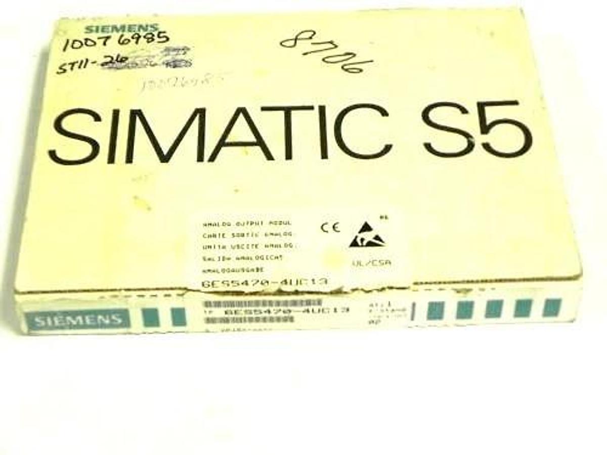 Used NIB SIEMENS 6ES5470-4UC13 OUTPUT MODULE ANALOG 470 6ES54704UC13