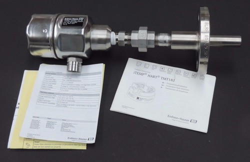 Used ENDRESS+HAUSER TH14 TEMPERATURE TRANSMITTER SENSOR TMT182, 1 PT100 CL A/ 3 WIRE
