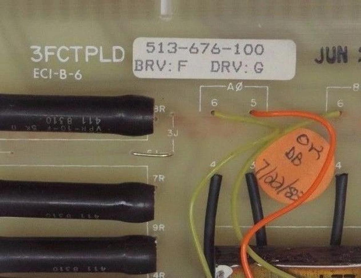 Used BURTON 513-676-100 CIRCUIT BOARD 3FCTPLD BRV F DRV G ECI-B-6