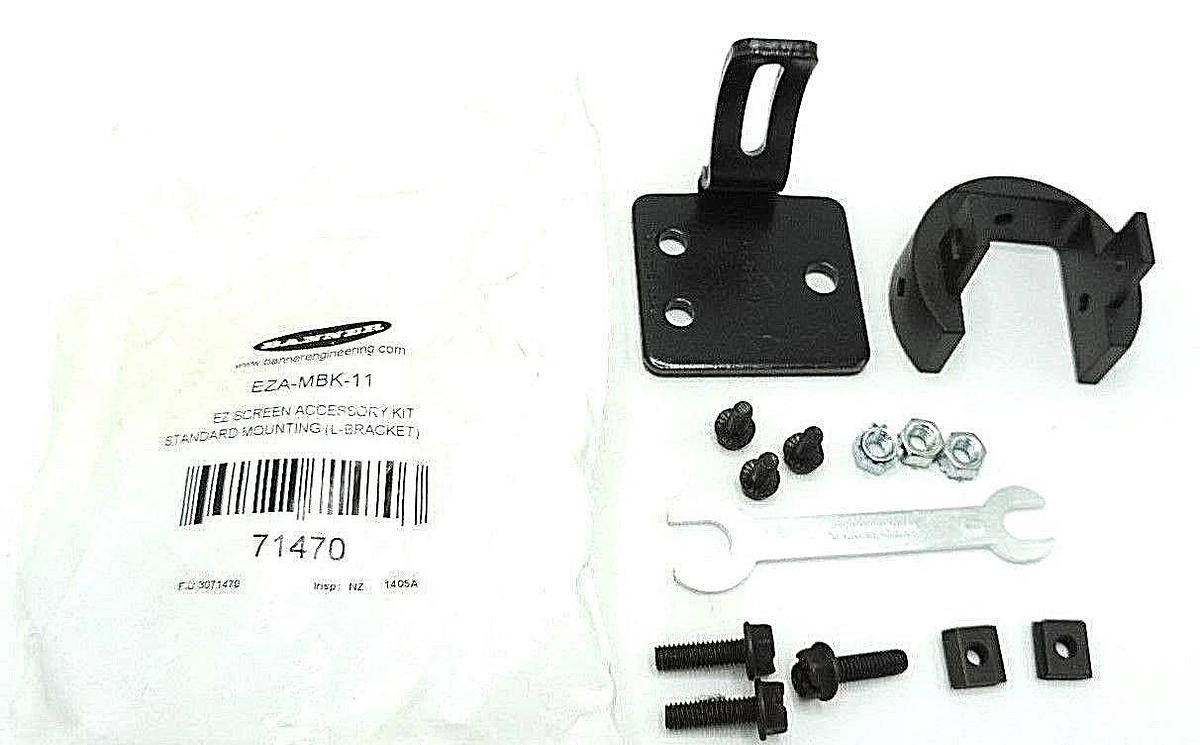 Used LOT OF 2 NEW BANNER EZA-MBK-11 EZ SCREEN ACCESSORY KIT (L BRACKET) 71470