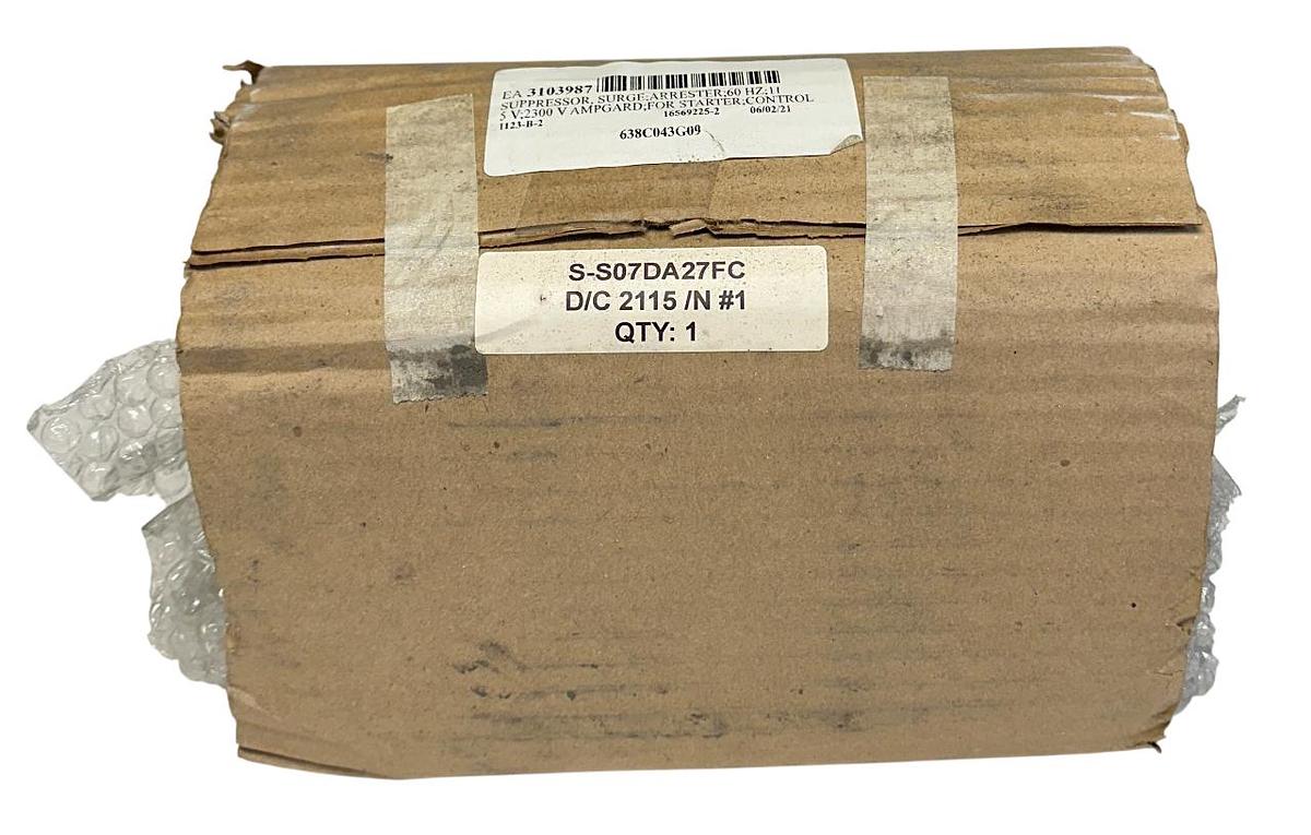 Used CKE COM S-S07DA27FC / SS07DA27FC SURGE SUPPRESSOR ARRESTER 115V FOR STARTER NSNP