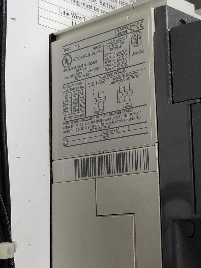 Used POWERHOUSE ELECTRIC / MARLEY COOLING BN-901477 ENCLOSURE SACE TMAX T1N , OH-J