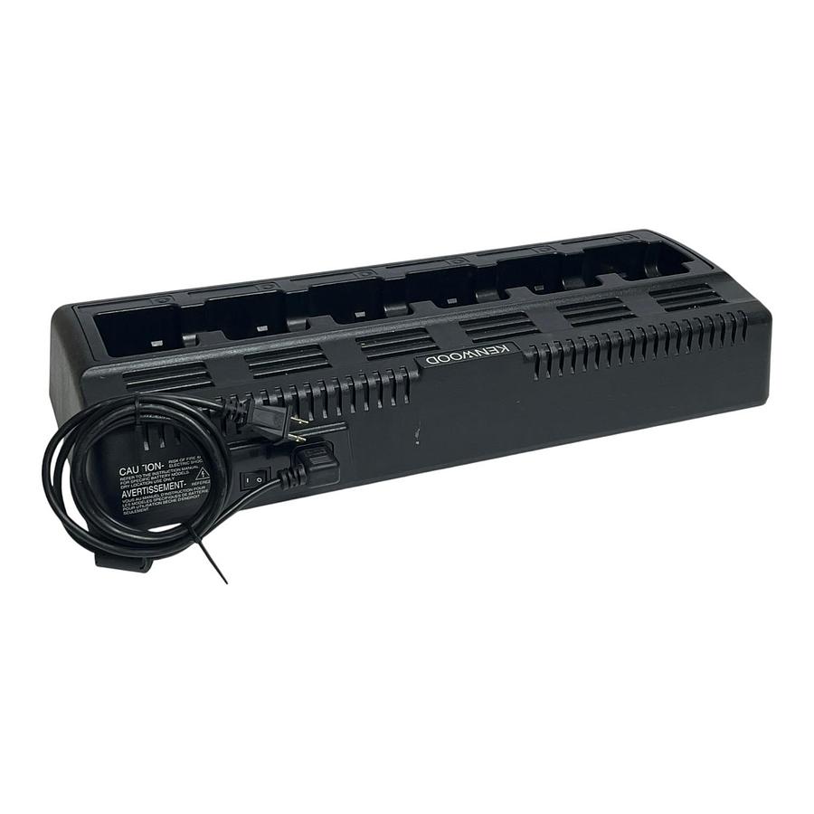Used Kenwood KSC-256A 6-Unit Gang Multi Charger Desktop Charging Station