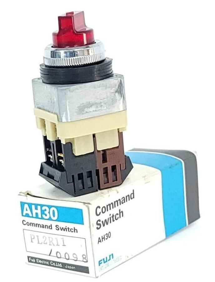 Used NIB FUJI ELECTRIC AH30-PL2R11/0098 SELECTOR SWITCH 2W 30V 2 POSITION