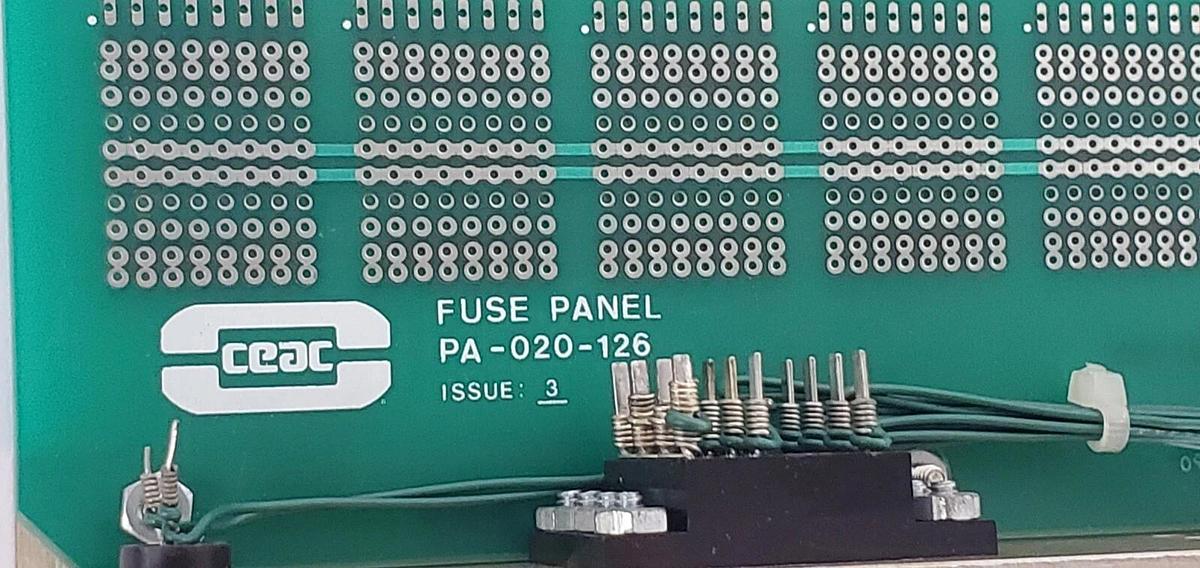 Used CEACO PA-020-126 FUSE PANEL BOARD PA020126