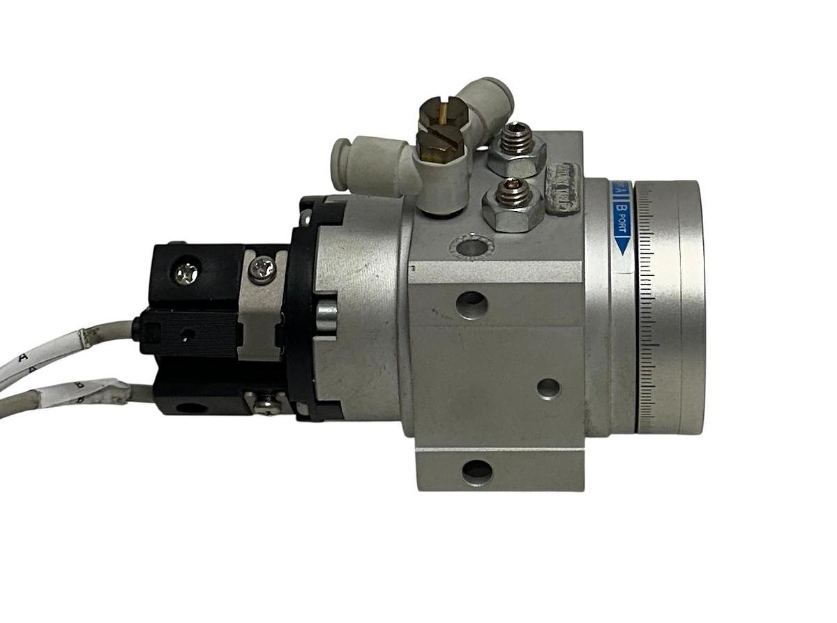 Used SMC MDSUB7-90D / MDSUB790D MSU ROTARY ACTUATOR W/ ACTUATOR D-R801 SWITCHES USNP