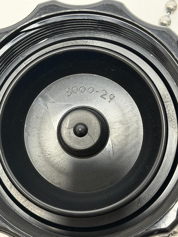 Used (2) NEW APEX PACKING & RUBBER 3000-29 THREADED CLOSURE CAPS 3'' BLACK 300029