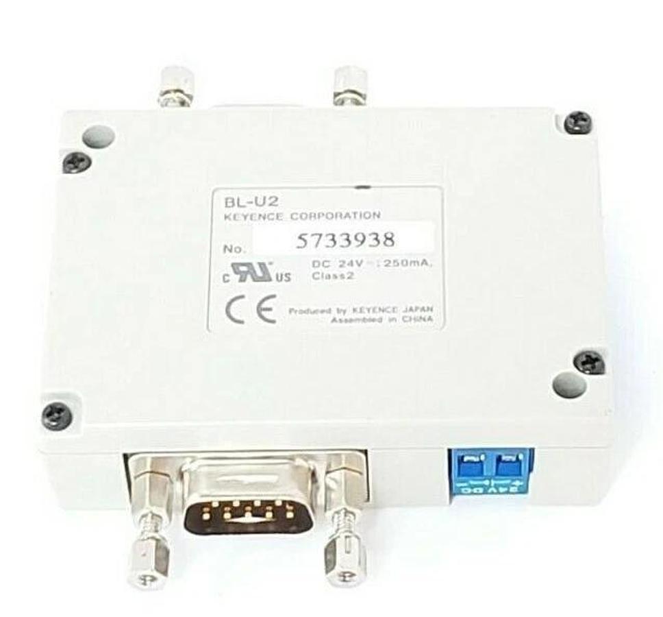 Used KEYENCE BL-U2 BARCODE SCANNER POWER SUPPLY UNIT 24VDC 250mA