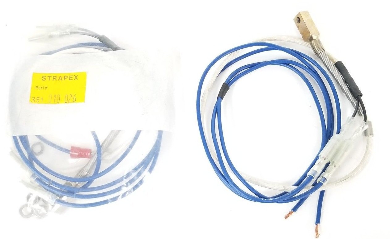 Used LOT OF 2 STRAPEX 351-010-026 THERMOCOUPLE KITS 6220000003, 351010026