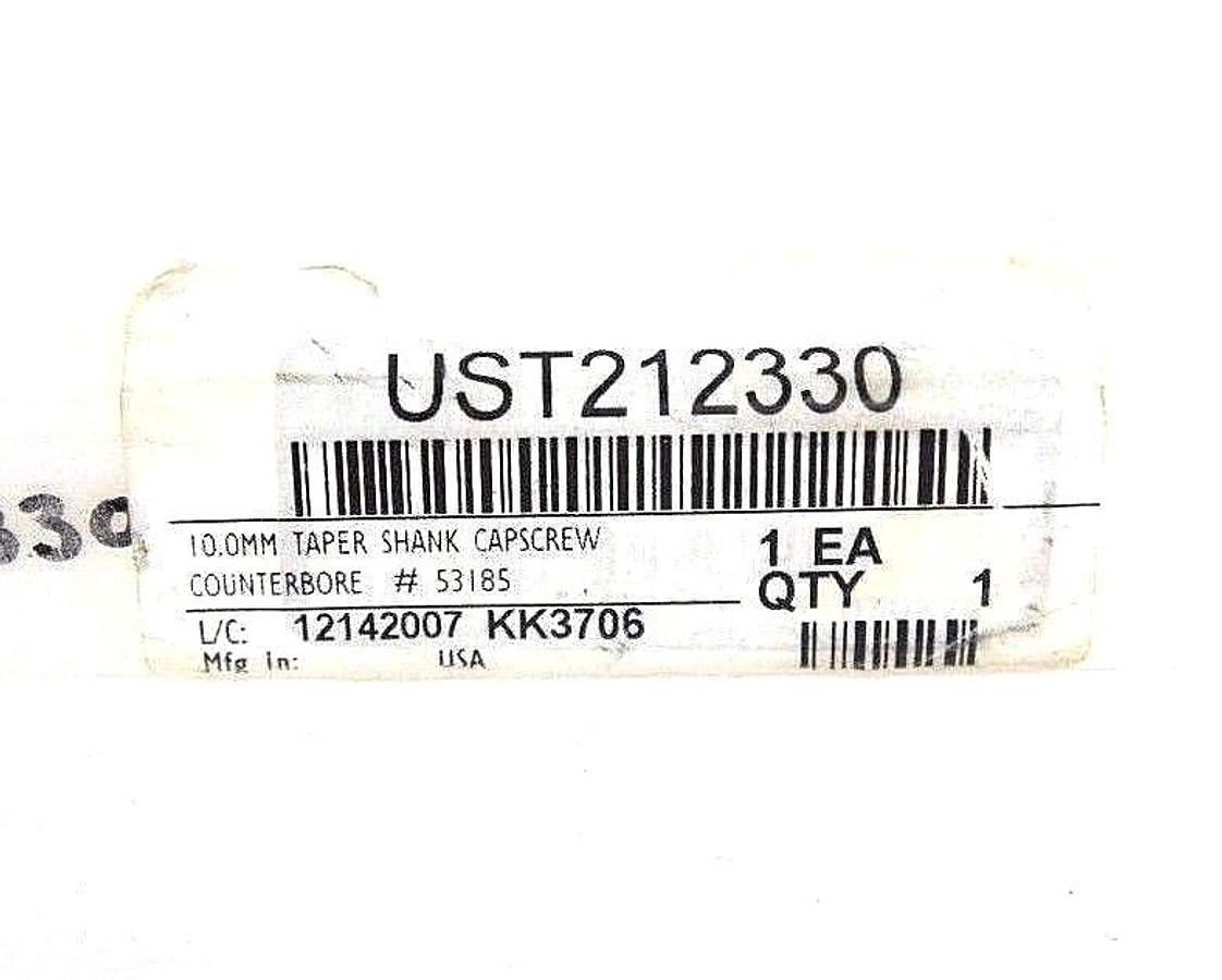 NIB UST212330 10.0MM TAPER SHANK CAPSCREW COUNTERBORE# 53185 21CM HS 0778 420010