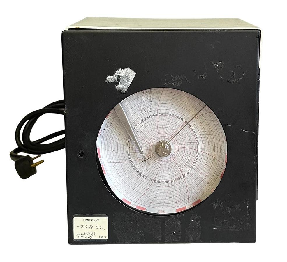 Used UNITED ELECTRIC T650NS / 46433H09 MODEL 14584 CHART RECORDING THERMOMETER 115V